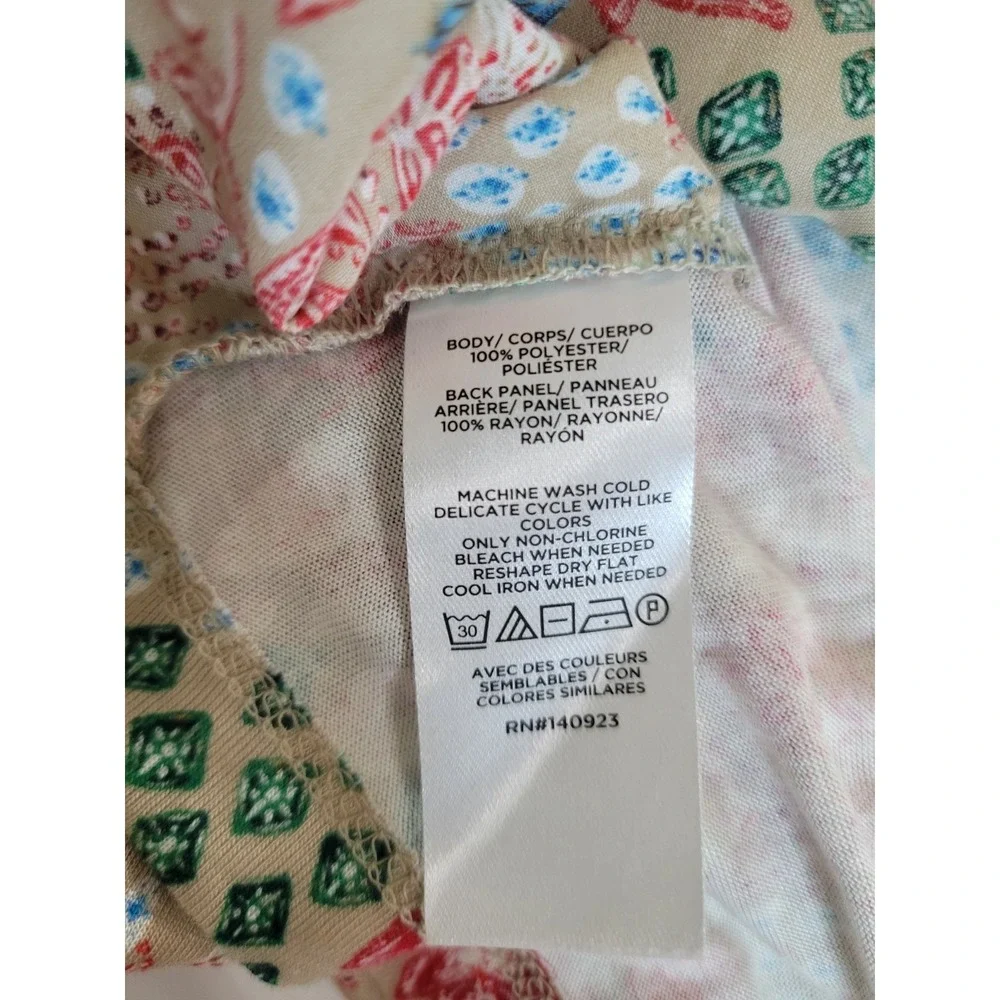 Loft Pink Floral Blouse With‎ Long Puffed Ruched Sleeves Blouse Sz M